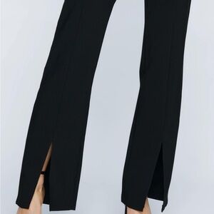 Nasty Gal split hem black pants